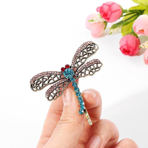 Dragonfly Hair Clip Crystal Hårnål Damhuvudbonader