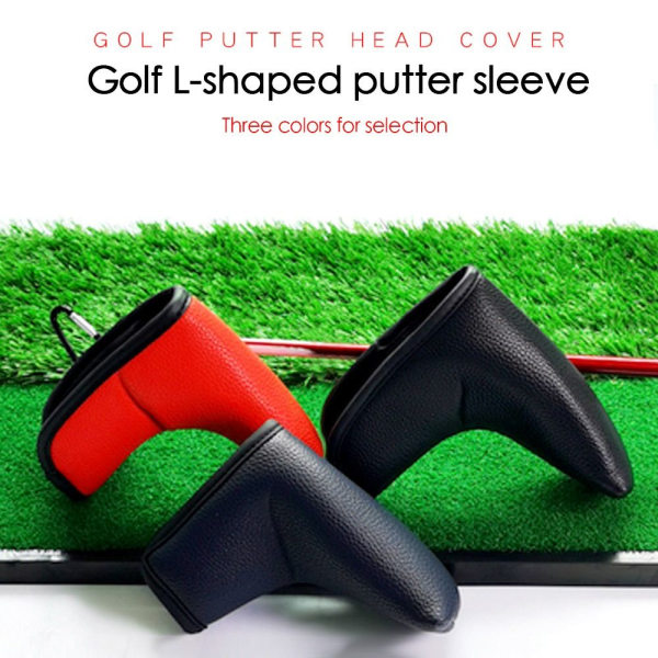 Golf Putter Head Cover Golf Club Cover SVART Black