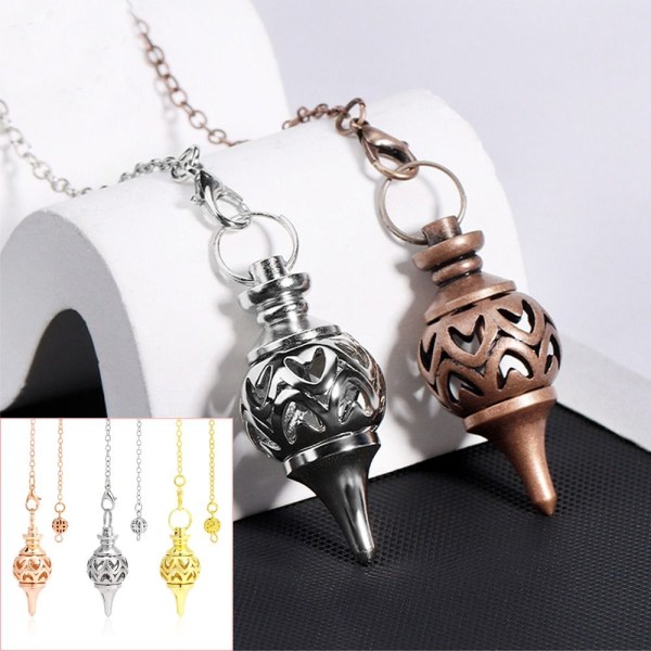 Reiki Pendulum Pendant Dowsing Pendulum Healing Riipus GOLD Gold