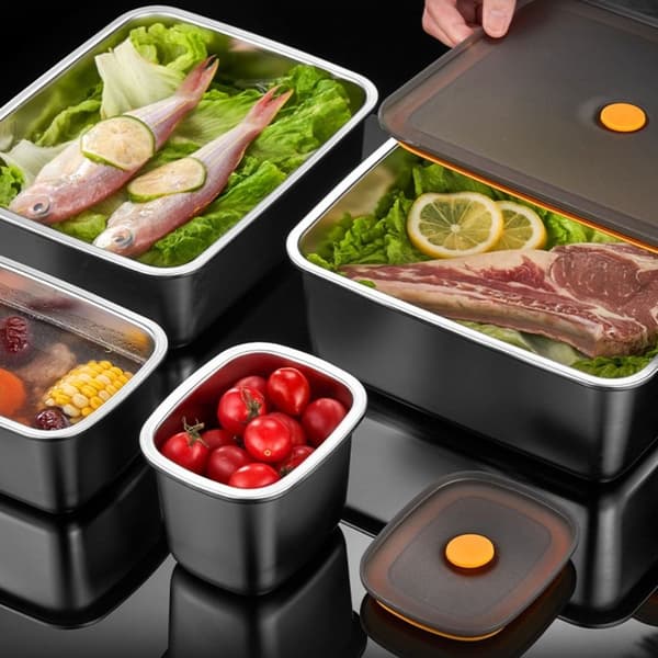 Matboks i rustfritt stål, Fresh-keeping Box 1000ML 1000ML