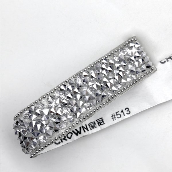 Diamond Trim Rhinestone Ribbon Resin