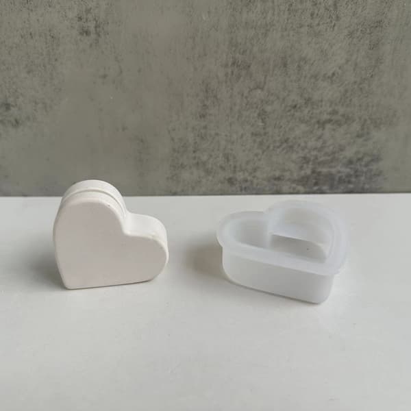 Hjertekortholder Silikonform DIY harpiksstøpeform