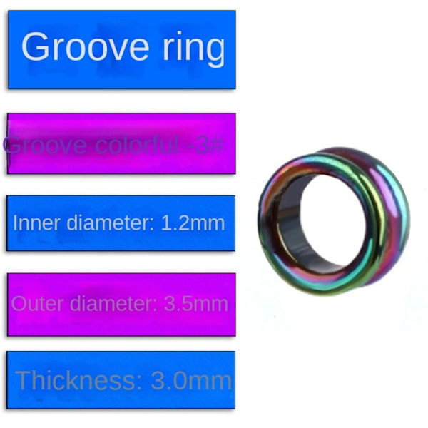 Fiskestang Wire Ring Fiskeline Guide 3DAZZLE-20STK 3Dazzle-20pcs