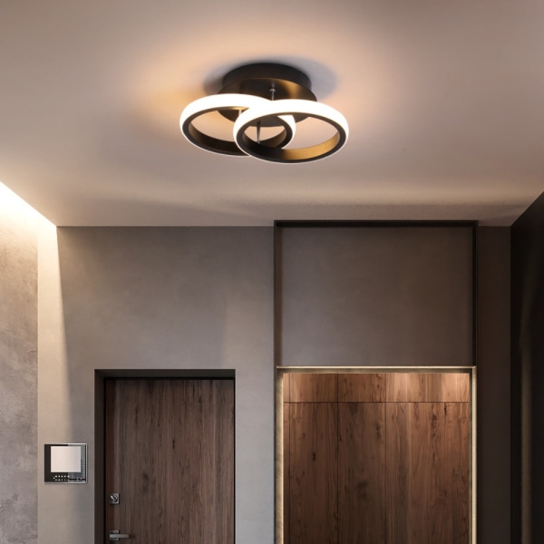 LED-lampe taklys SVART DOBBEL C DOBBEL C Black Double C-Double C