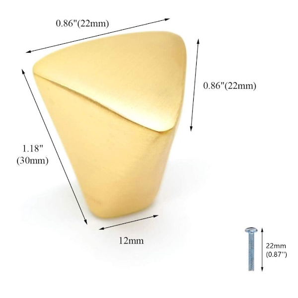 Skab Knop Skab Kommode Knopper 1 STK 1 STK 1pc