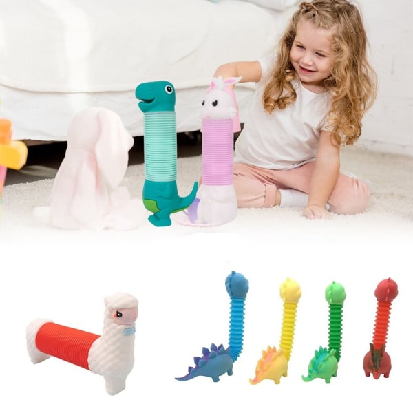 3 ST Giraffe Pop-rör Djursugleksaker C C C