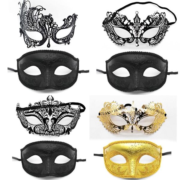 Dansmaskerad metallmask B4 B4 B4
