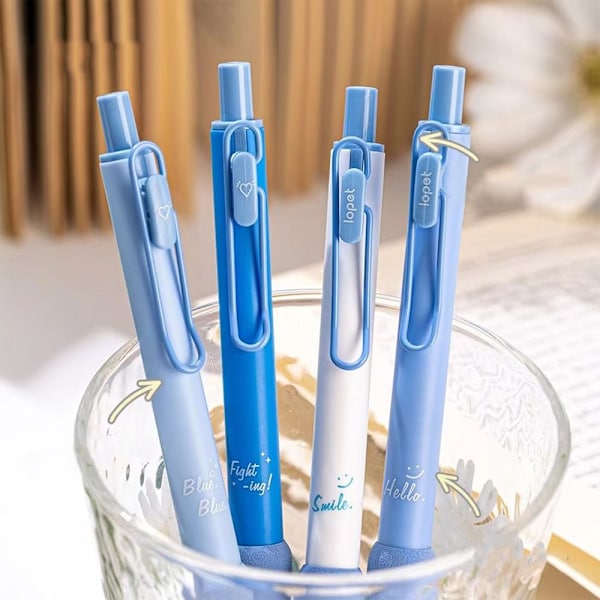 6 kpl / set Geelikynät Kuulakärkikynä Signature Pen
