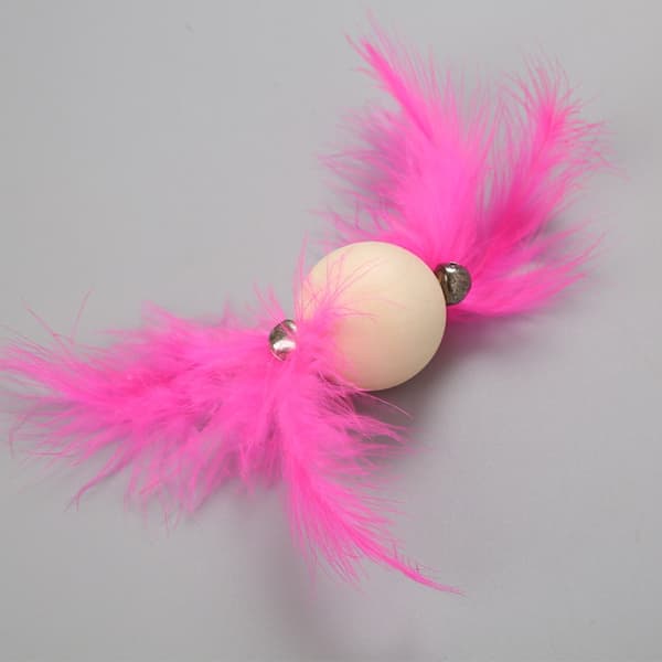 Cat Ball Toy Kitten Activity Interactive Stick Cat Bell Color Random