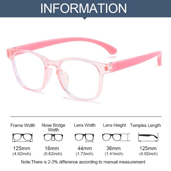 Barnens glasögon Bekväma glasögon ROSA ROSA Pink