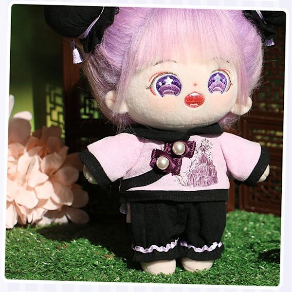 20cm Nukkevaatteet Nukke Cheongsam PURPLE KENGÄT Purple Shoes-Shoes