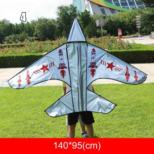 Plastic Fighter Kite Stora Plane Drakar 4 4 4