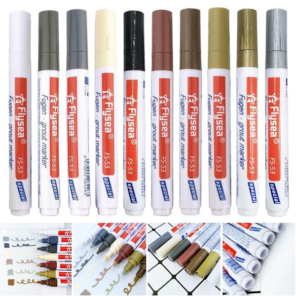 Kakelreparationspenna Keramiska plattor Söm Gap Filler KHAKI Khaki