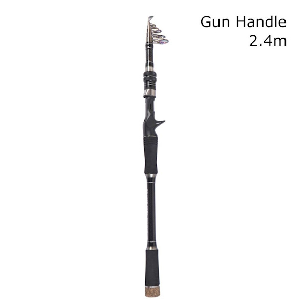 Teleskopisk fiskestang Stream Håndstang 2.4MGUN HÅNDTAK 2.4mGun handle