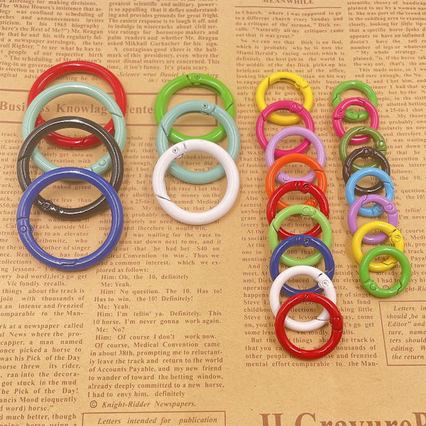 10st Fjäder O-Ring Spännen Karbinhake Handväskor Handväskor 20MM 20mm