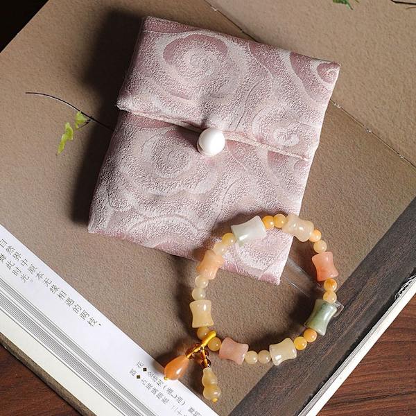 Korupussit Rannekoru riipuslaukku RUUNANINEN 10X15CM pink 10X15cm