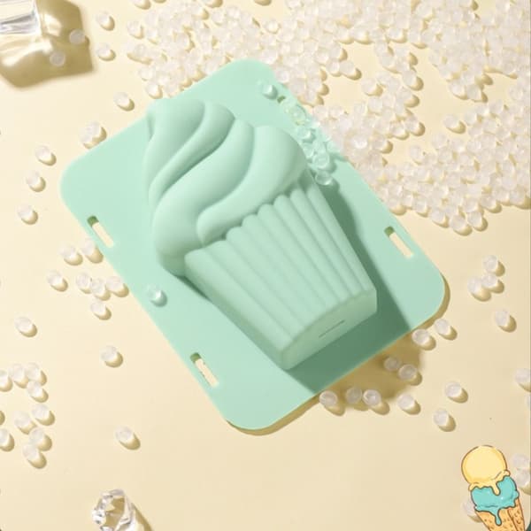 2 stk Popsicle Forme Ice Pop Forme Silikone Bakke green