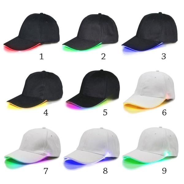 Aurinkohatut LED- cap 4 4 4