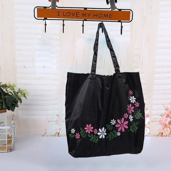 Vikbar handväska Casual Blommig shoppingväska RÖD Red