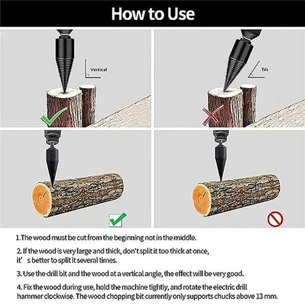 4 STK Easysplit Drill Bit Cone Drill Bit Easy Split Drill Bit