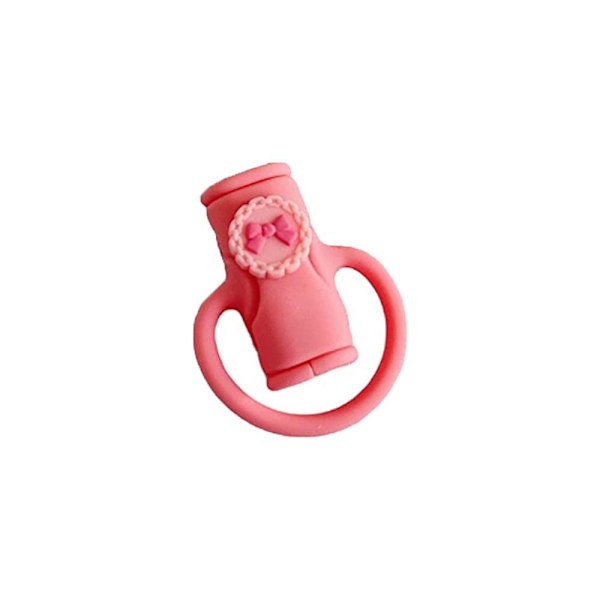 Data Cable Protector Silikone Data Cable Winder PINK Pink