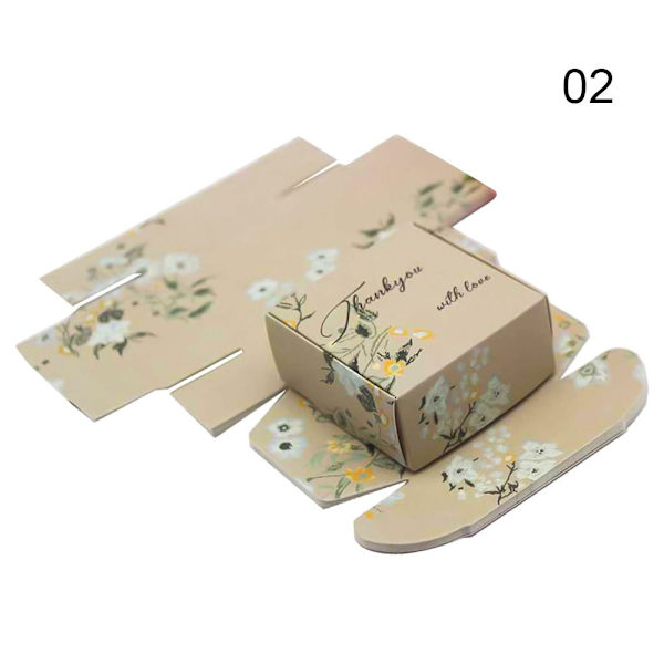 20 kpl/erä Kraft Paper Box Lahjapakkauslaatikot 20 KPL 02 20 KPL 02 20pcs 02
