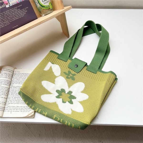 Strikkepose Tote Bag ORANSJE orange