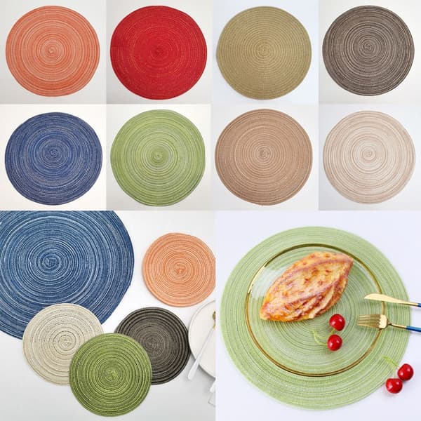 Pyöreät tabletit Pöytämatto HARMAA Grey