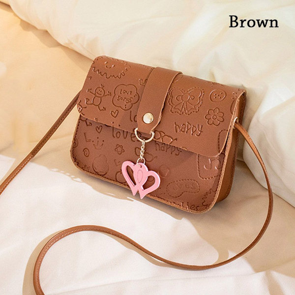 Axelväskor Messengerväskor BRUN brown