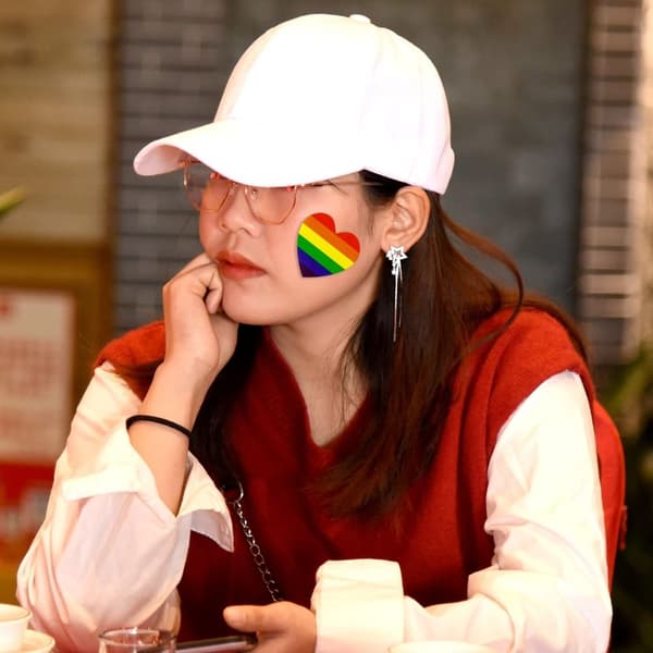 2 Rolls Rainbow Stickers Sticker Roll Roll Tape