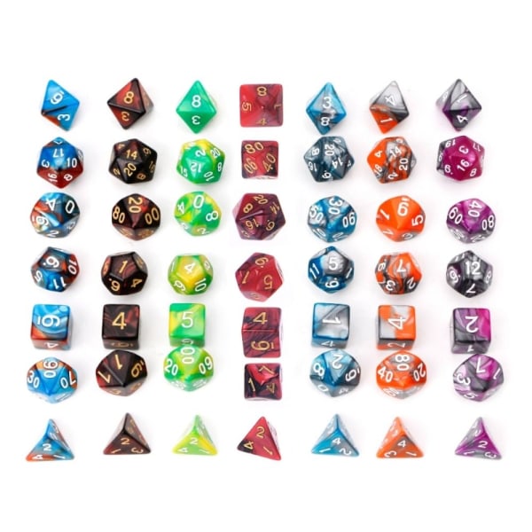 7 kpl / set DND Dice Polyhedral Dice 03 03 03