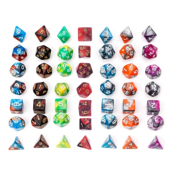 7 kpl / set DND Dice Polyhedral Dice 08 08 08