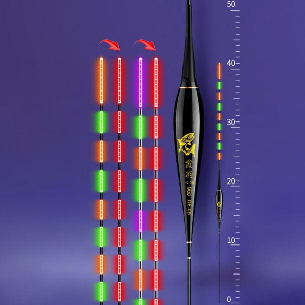 2kpl Elektroninen kalastuskelluke Light Float DE05 DE05 DE05
