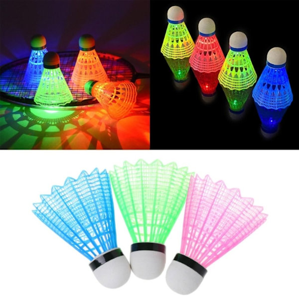 2/3/4/8 stk LED badmintonbold badminton fjerbolde 2 stk 2 stk 2Pcs