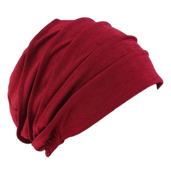 Dame Bomullslue Slouch Beanies HVIT White