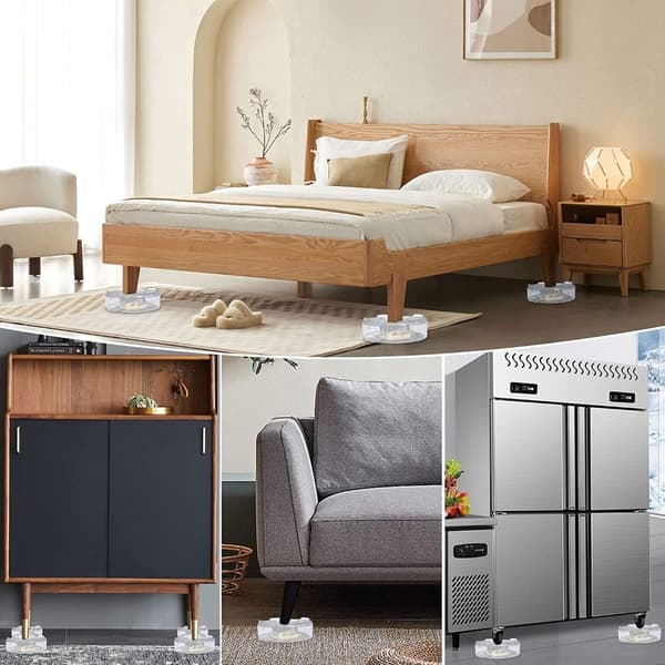 Bed Risers Möbellyft SVART Black