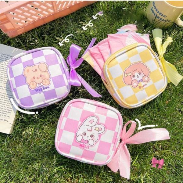 Cartoon Makeup Organizer Bärbara vattentäta förvaringsväskor ROSA Pink
