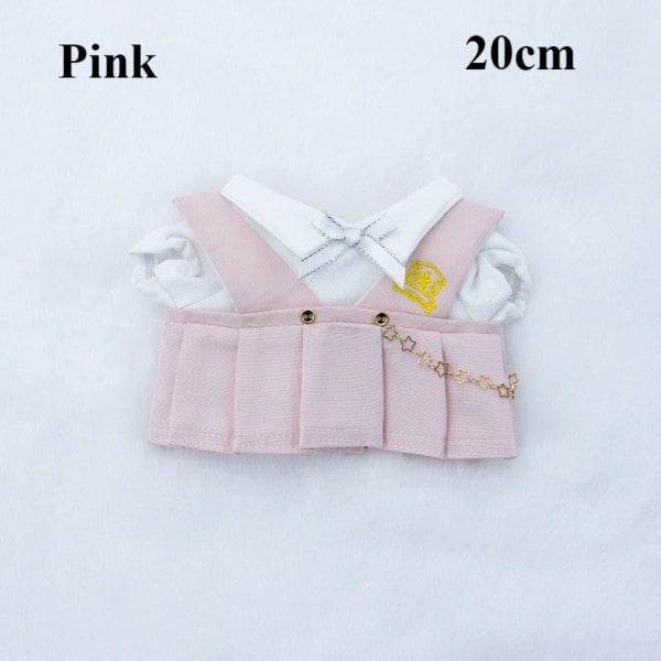 1 set 10/20cm Nukkevaatteet Nukkemekot VAALUNpunainen 20cm Pink 20cm