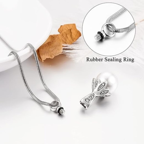 Pearl urn halsband ben ask hänge parfym flaska hänge
