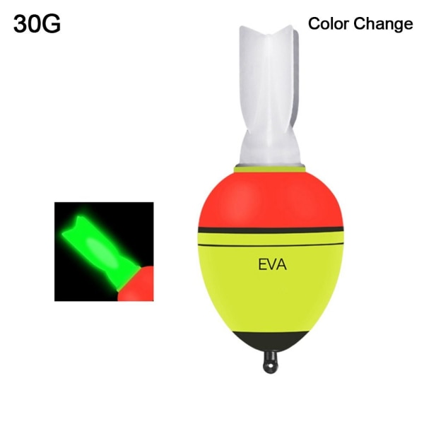 EVA Fishing float Lysande float 30GCOLOR CHANGE FÄRGÄNDRING 30gColor Change