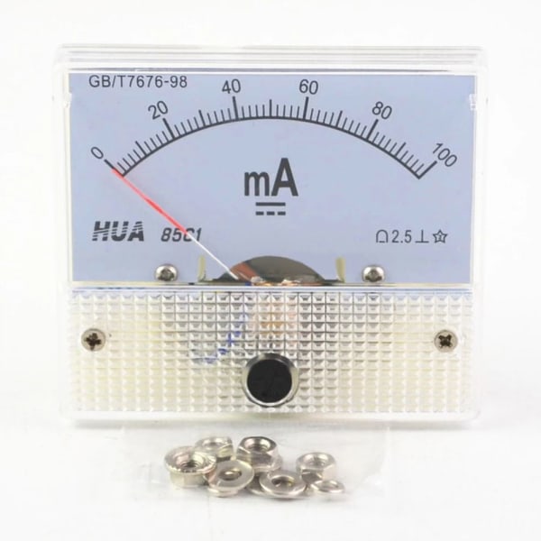 DC Amp Meter Analog Meter 0-500MA 0-500mA