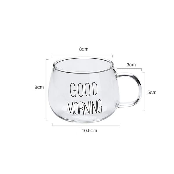 Letter Glass Cup Drink Cup 2 2 2
