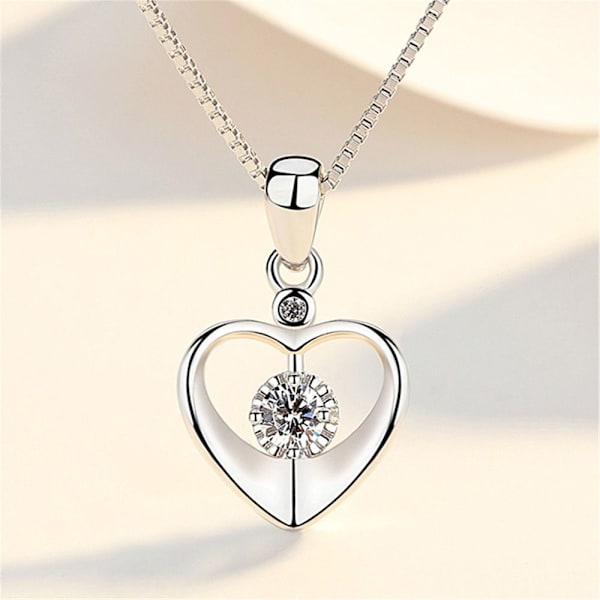 Crystal Heart Riipus Kaulakoru Love Heart Kaulakoru Riipukset JA Pendants and chains