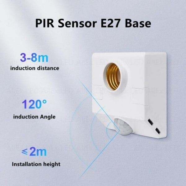 E27 LED-lampe Baselampe Holder Pære Sokkel Adapter