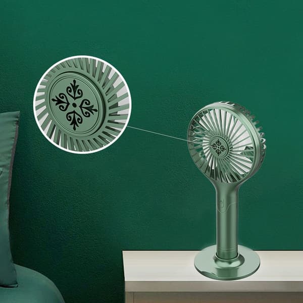 Håndholdt ventilator, bordventilator, PINK
