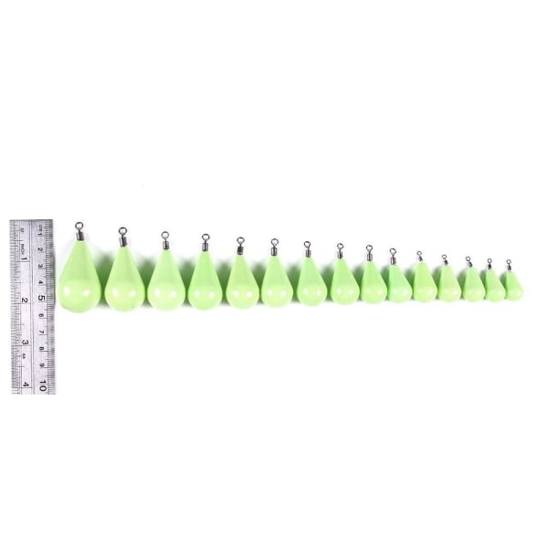 Lysende Fiske Bly Sinkers Fiske Vekt Sinker 11,4G-10STK 11.4g-10pcs