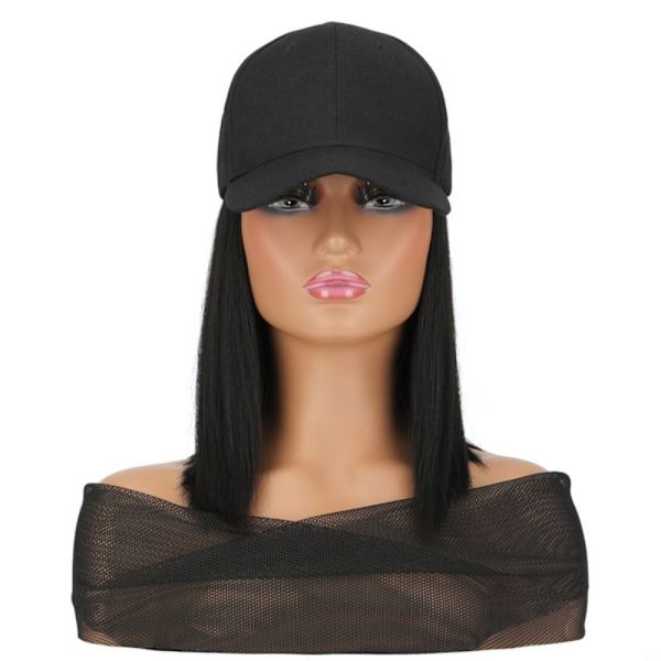 Hat Syntetisk paryk Hat paryk SORT SORT black