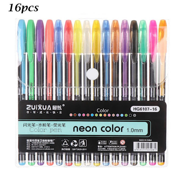 12/16/18/24/36/48st Gel Pens Set Marker Pen Pastell