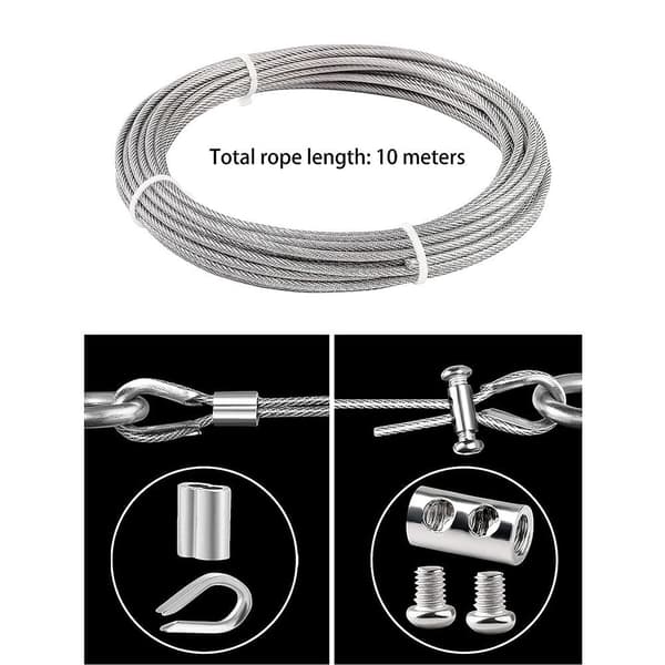 1 Set Wire Cable Clamps Wire Cable Kit Wire Rope Cable