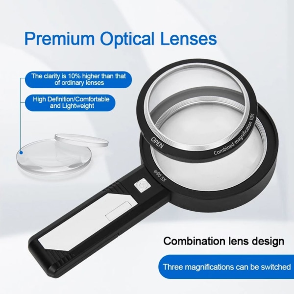 Oplyst forstørrelsesglas Oplyst forstørrelsesglas 2265 50 BATTERI 2265 50 battery